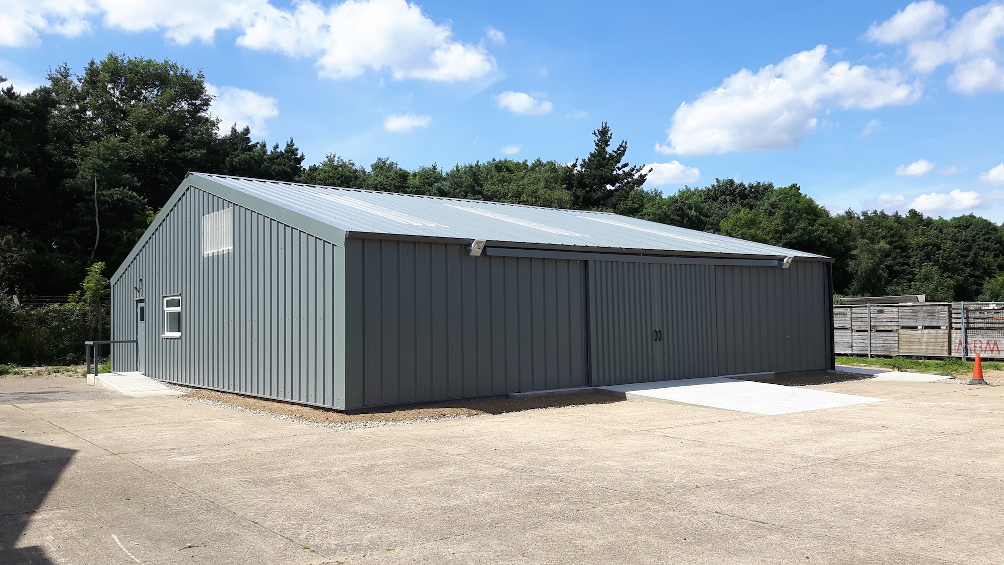 15-010-RAF-USAF-Washdown Shed-Barn-Industrial-Commercial-Finished-Warehouse-Conversion-Naturally Lit-External View-001.jpg